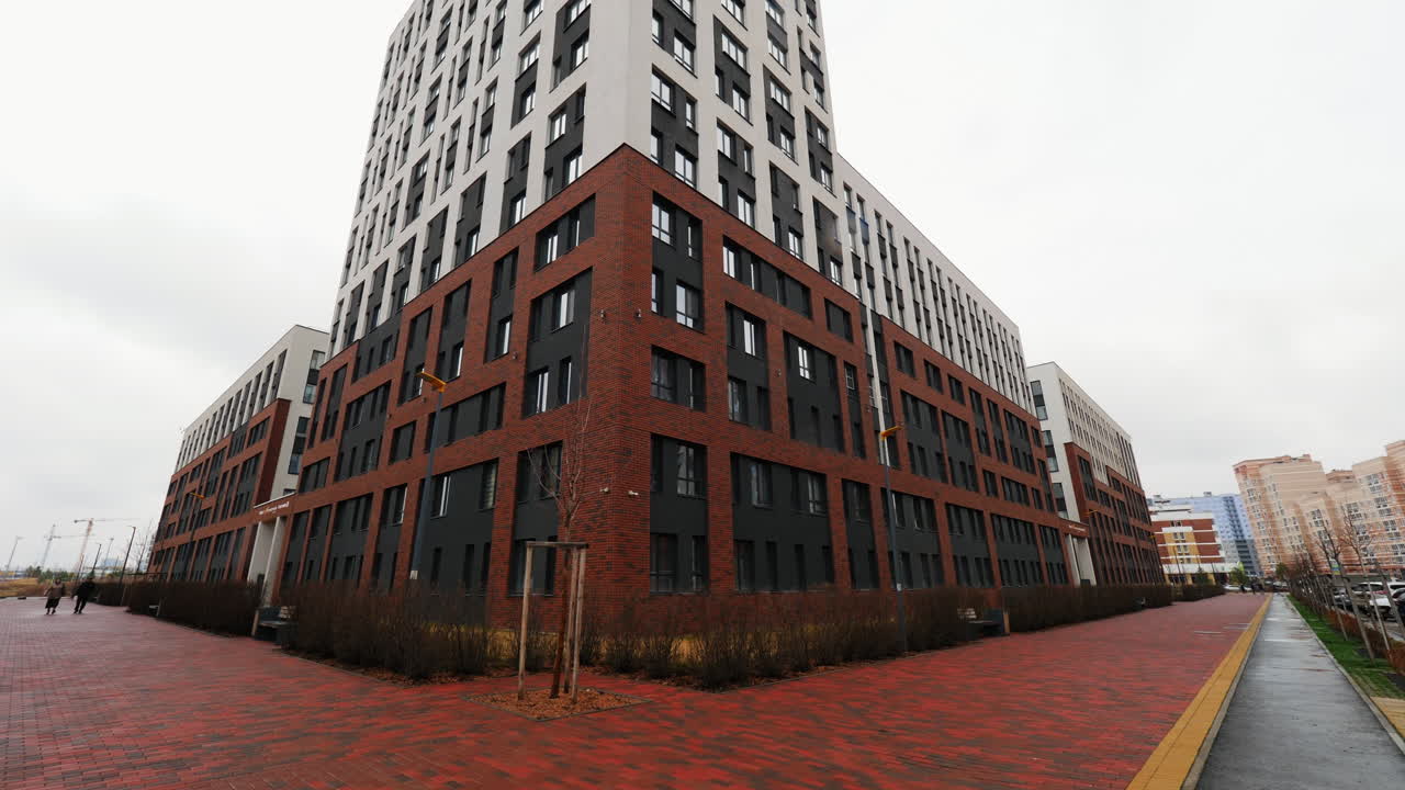 complejo de edificios de apartamentos modernos