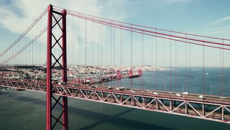 ponte 25 de abril, en la ciudad portuguesa de lisboa.