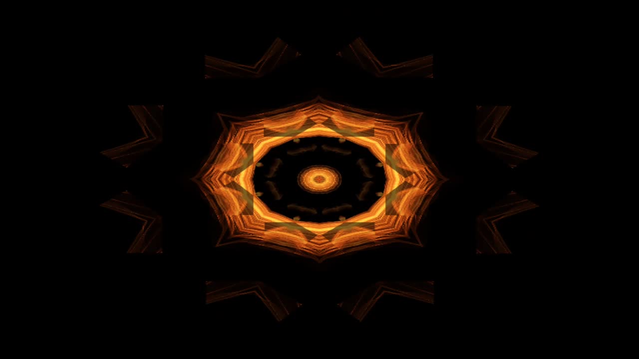 fondo de movimiento de patrón gráfico de caleidoscopio colorido