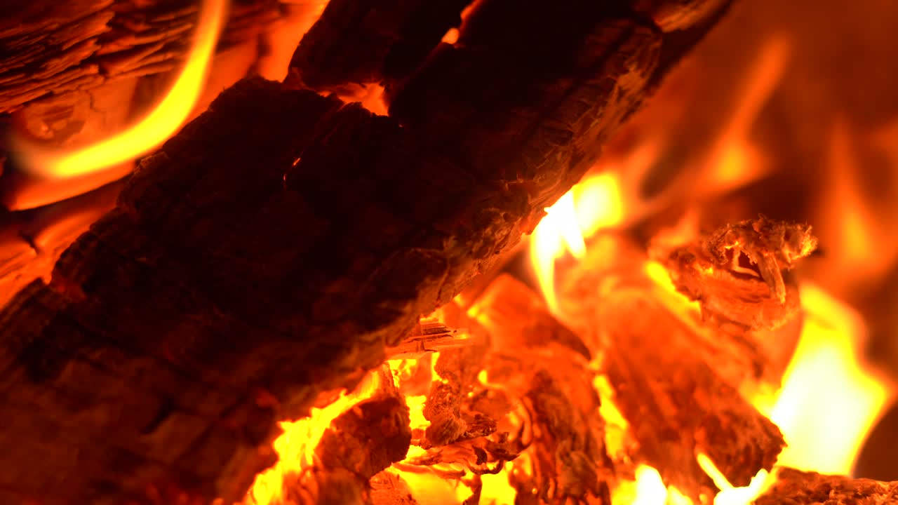 fondo abstracto de carbón en llamas