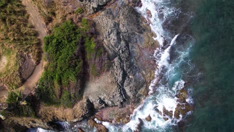 Aerial-view-looking-down-st