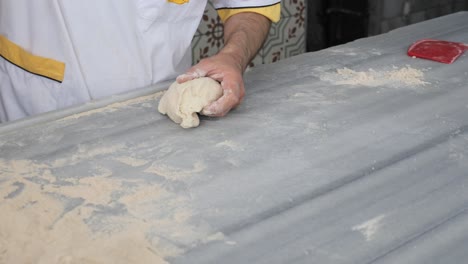 la masa de amasado para panaderos