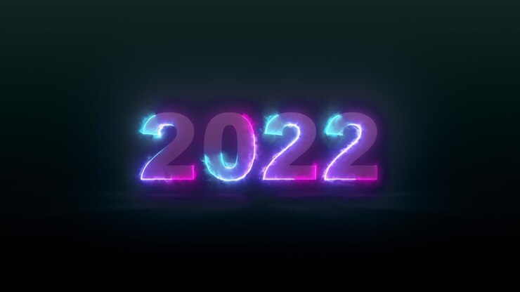 4k colorato segno luminoso 2022