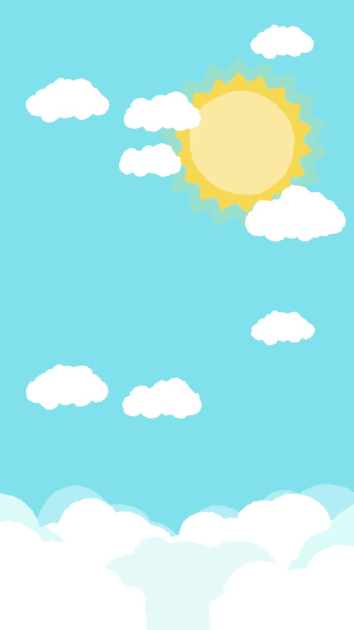 Motion Graphic of Blue sky background
