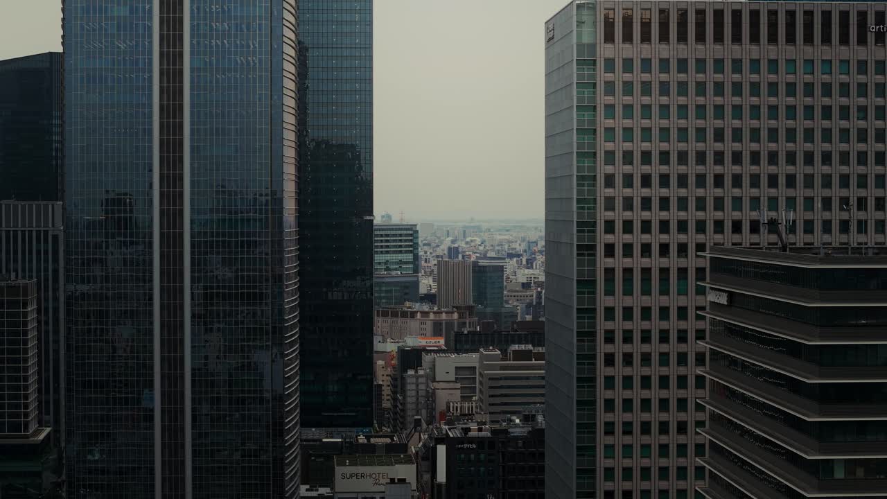 마천루가 있는 도시 풍경