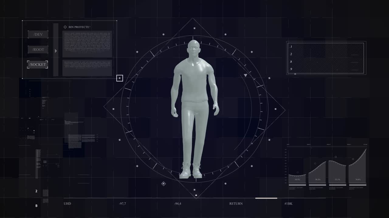 concepto tecnológico abstracto. fondo 4k