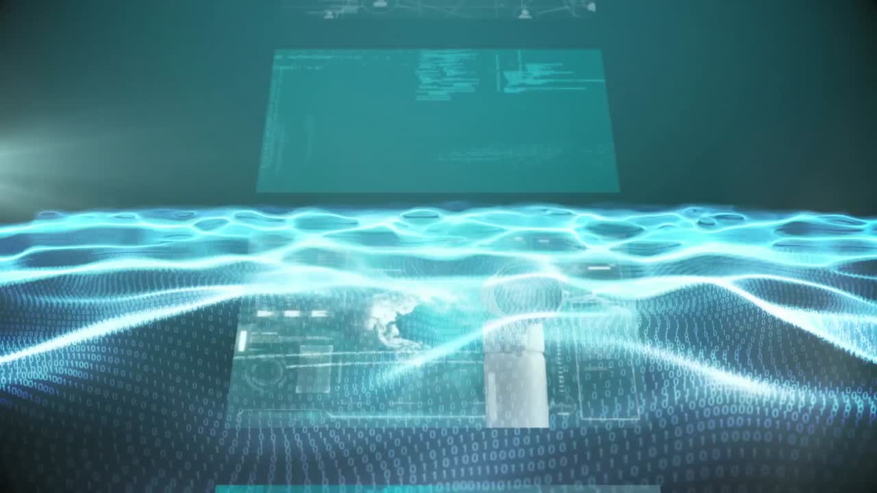 바이너리 코딩을 통해 디지털 화면의 애니메이션