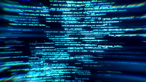 the work of program code in the technological space