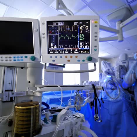 heart rate monitor in hospital theater