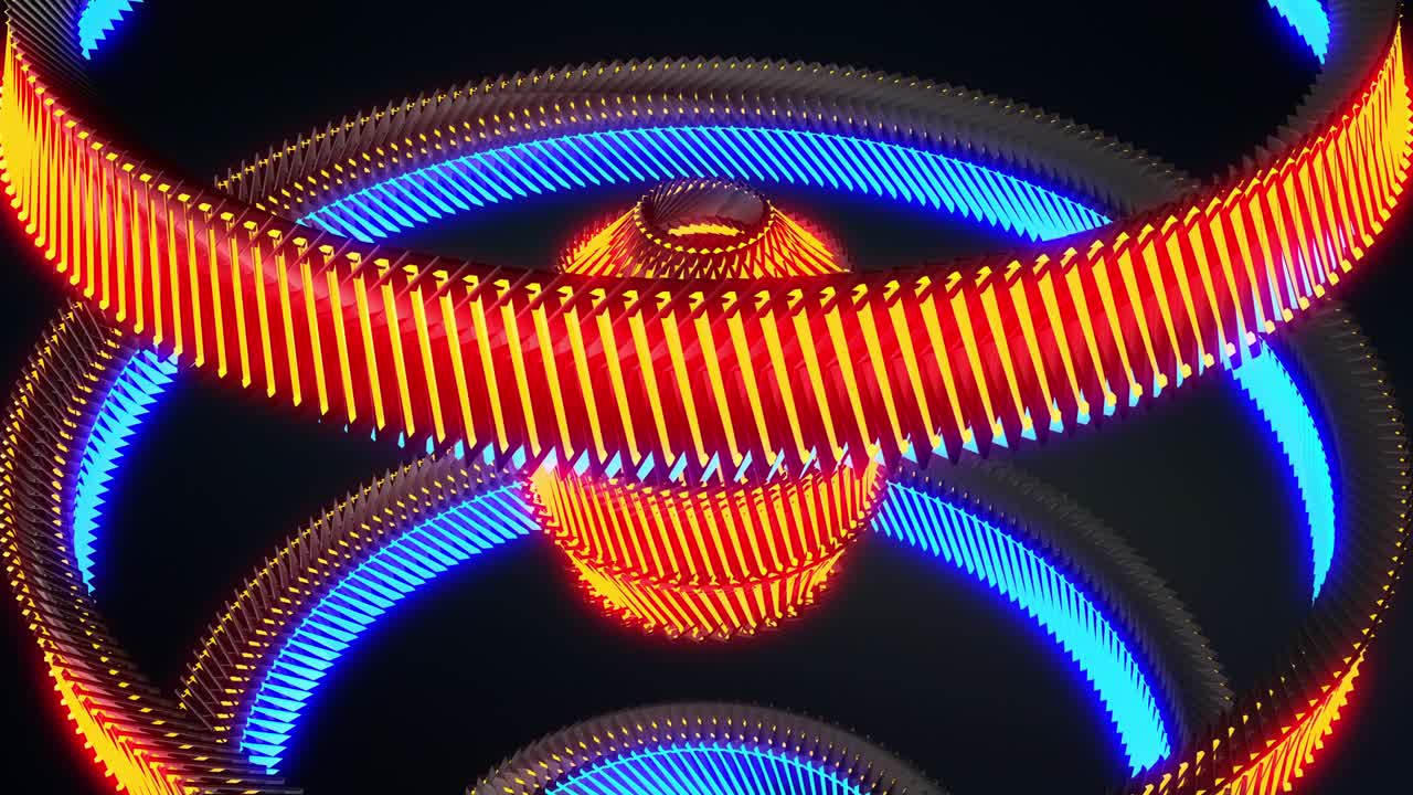 Abstract Gear or mechanical Animation Background. Psychedelic Background.