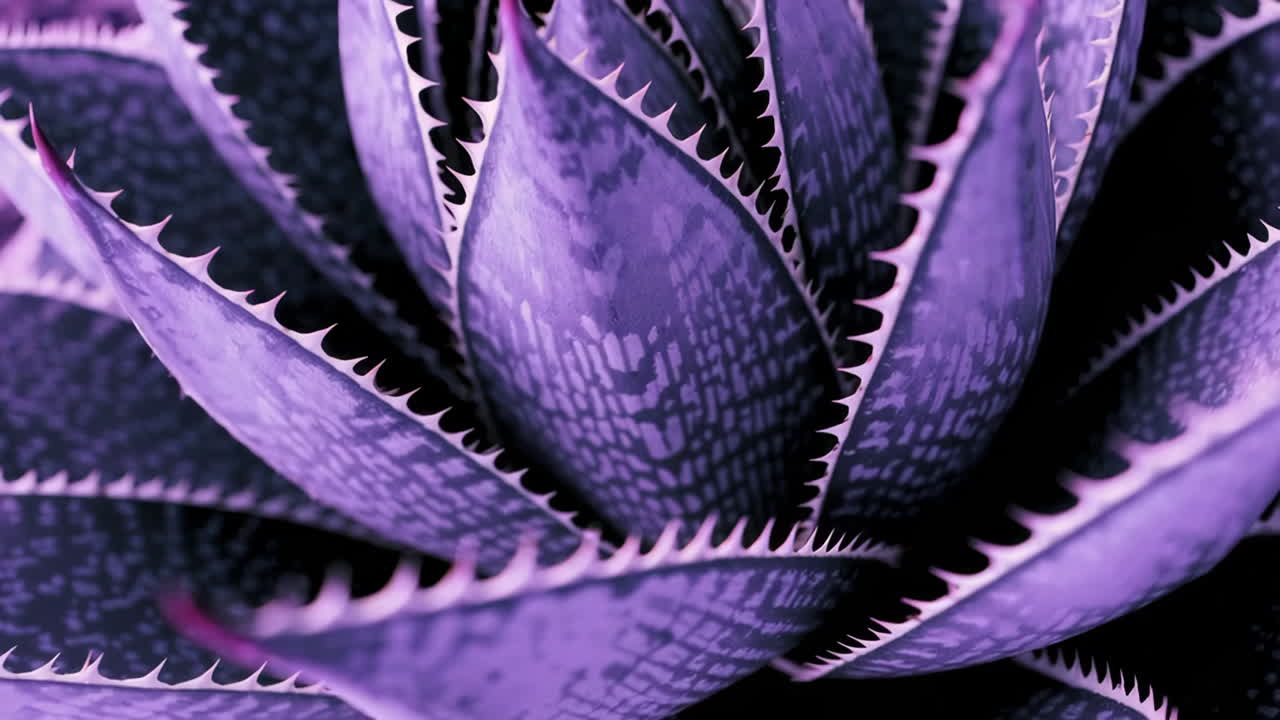 Close-up of a Purple Succulent Plant
