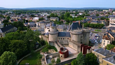 castle of the dukes of alencon, orne in normandie, france