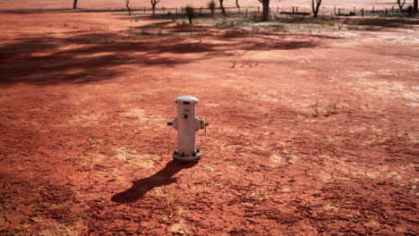 old rusted fire hydrant in desert