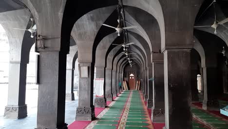 in jama masjid amazing 96 pillars and 75 arched in the prayer hall, roofless mosque india. kali masjid aka jama masjid in burhanpur in madhya pradesh