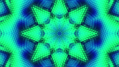 3d en bucle abstracto ornamentado fondo decorativo. hipnótico caleidoscopio de moda.
