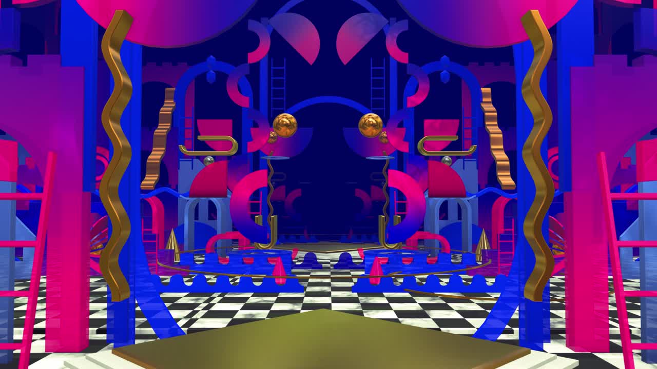 geometría plana de colores