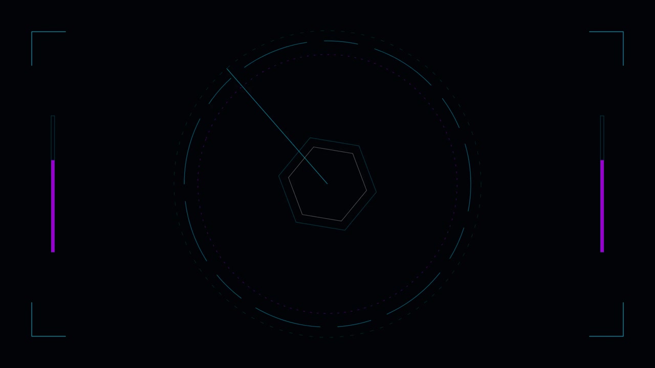 Interface de Radar Digital com Linha de Varredura Rotativa