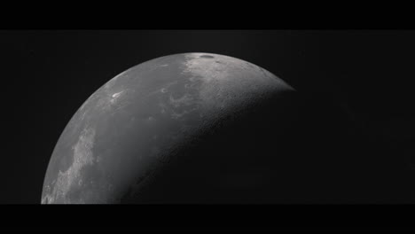 moon viewed from space