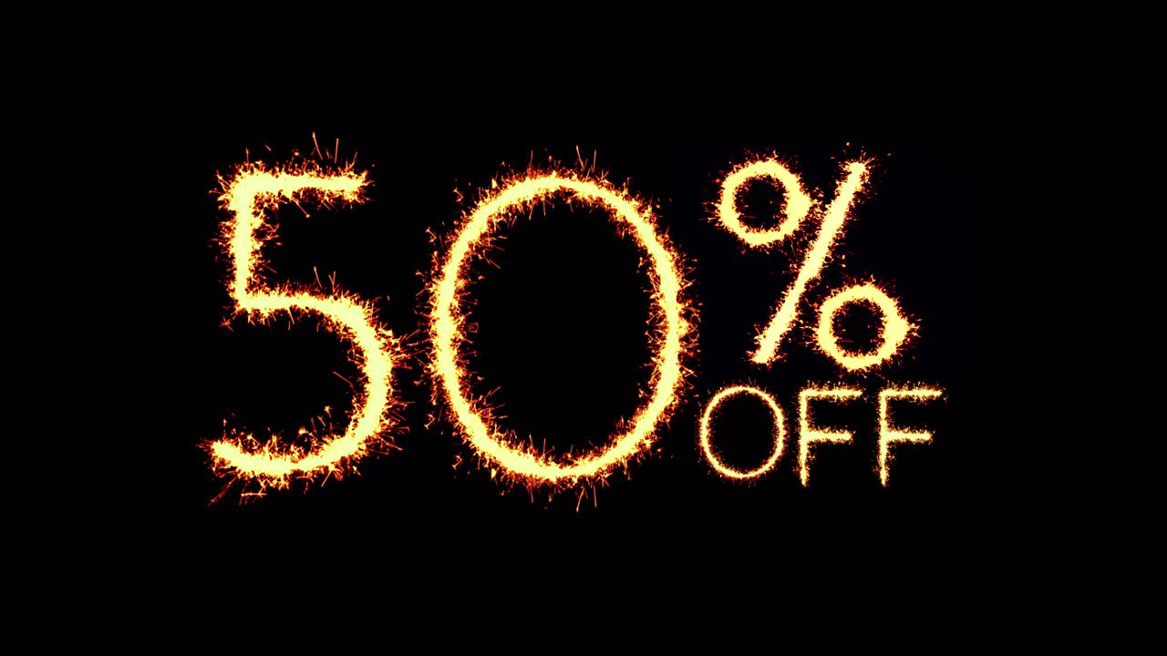 50% Off Sparkler Display