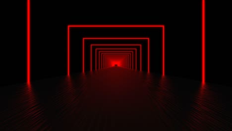 túnel de pasillo de fondo abstracto con bucle tecnológico
