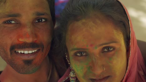 rajasthan people celebrating the festival of colors holi in india