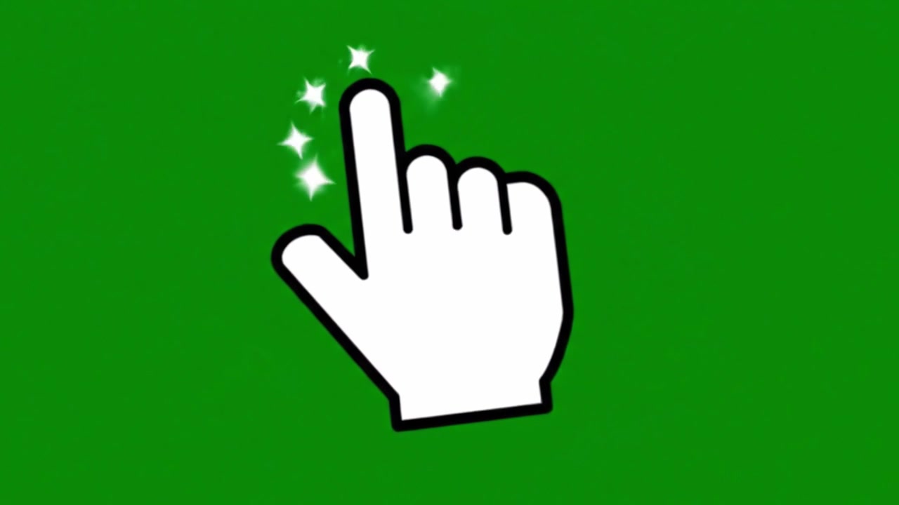Illustrative Frames Show an Engaging Pointer Gesture Against a Vivid Green Background, Emphasizing Interaction and Communication in Visual Content Creation.
