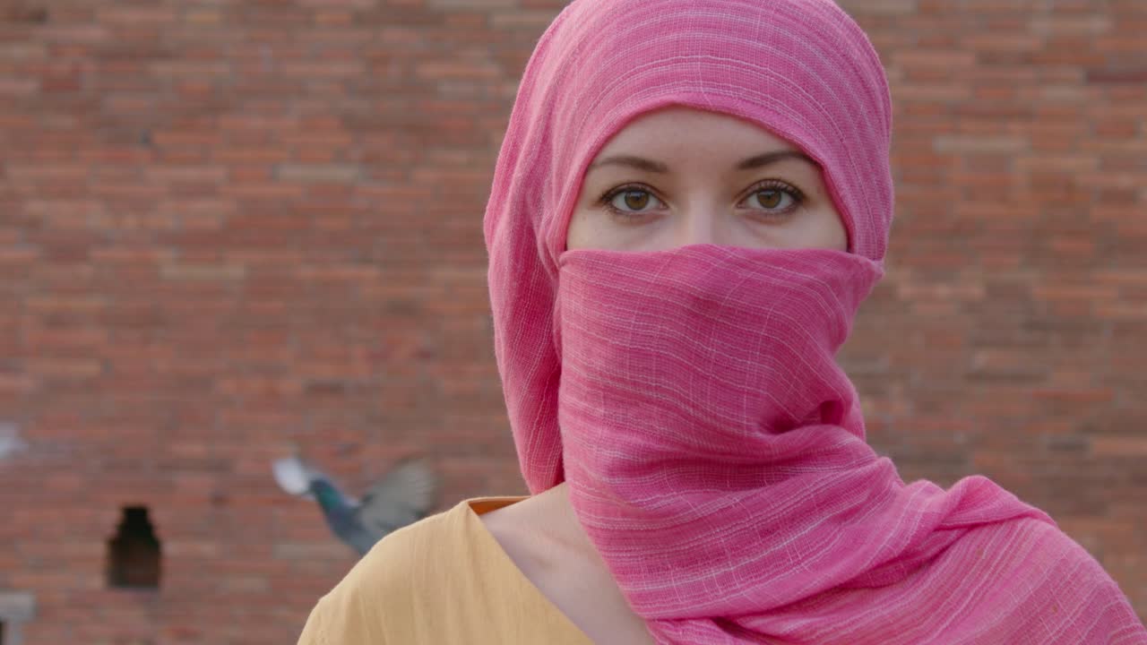 Woman in Pink Hijab