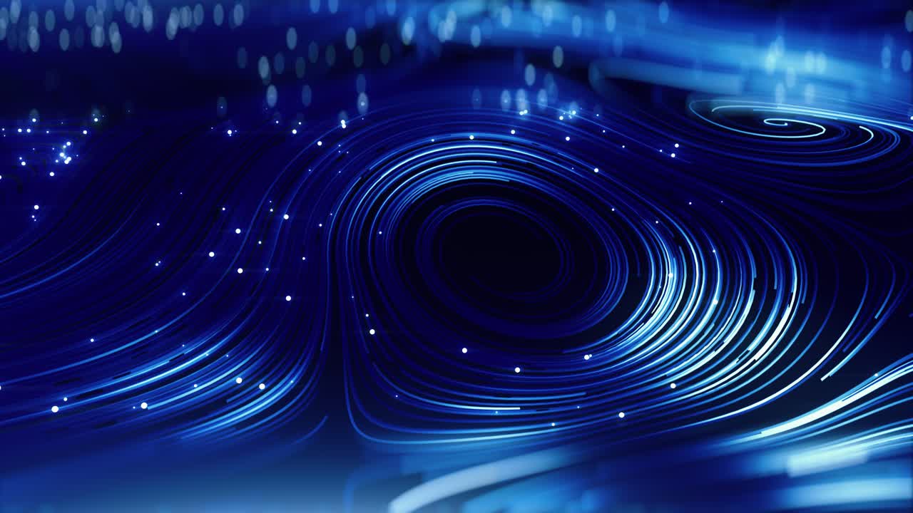 추상적인 파란색 나선형 디자인