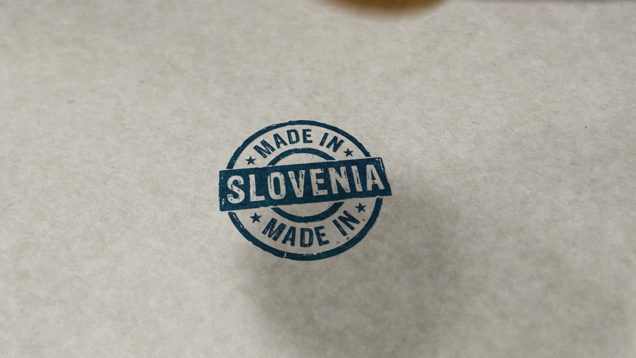 슬로베니아에서 제작 된 우표 및 우표 루프 애니메이션