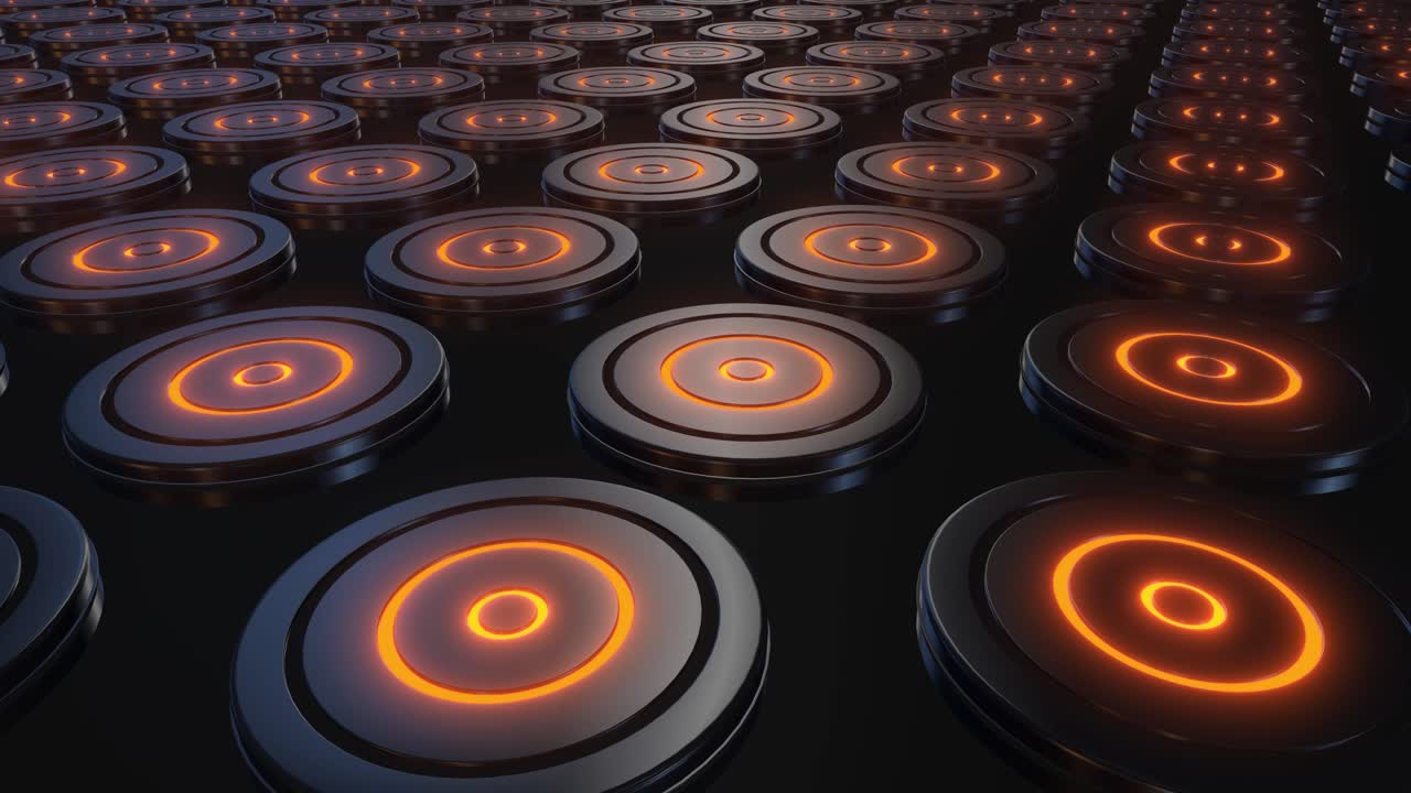 patrón circular resplandeciente abstracto