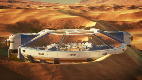 futuristic desert habitat