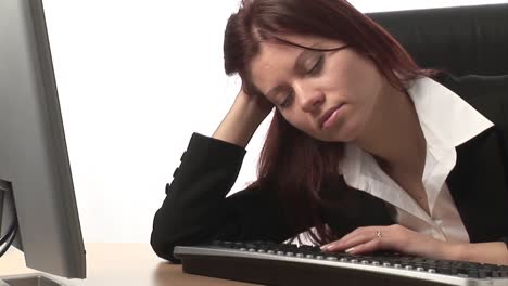 stock footage falling asleep