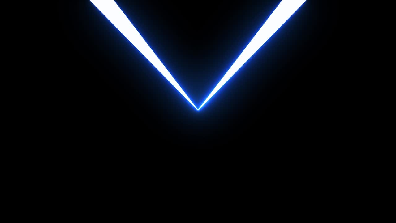 estilo abstracto de ciencia ficción de los años 80 marco de neón ligero sobre fondo negro. espectáculo de láser animación en bucle. video 4k