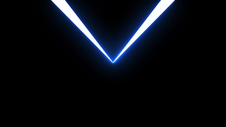 Abstract style 80s Sci-Fi light neon frame on black background. laser show looped animation . 4K video