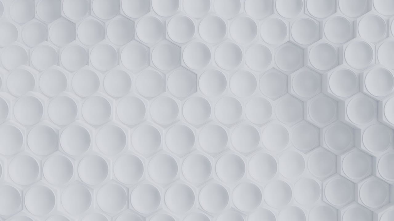 patrón de bucle de superficie geométrico hexagonal abstracto sobre un fondo blanco