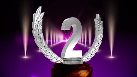 Animation-of-second-place-award-trophy-at-floodlit-winners'-prize-giving-ceremony