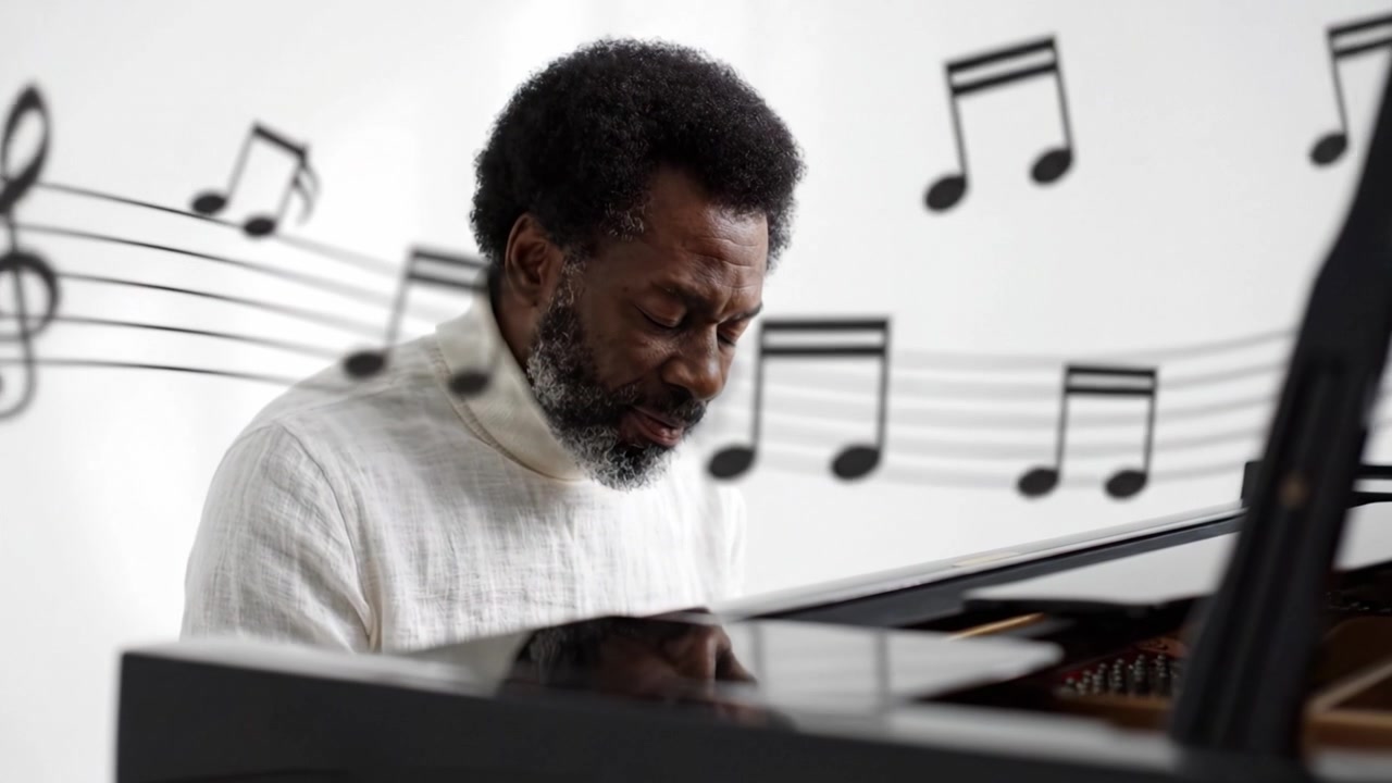 A talented musician deeply engrossed in playing the piano, showcasing dedication, emotion, and artistry through captivating musical expression and creativity.