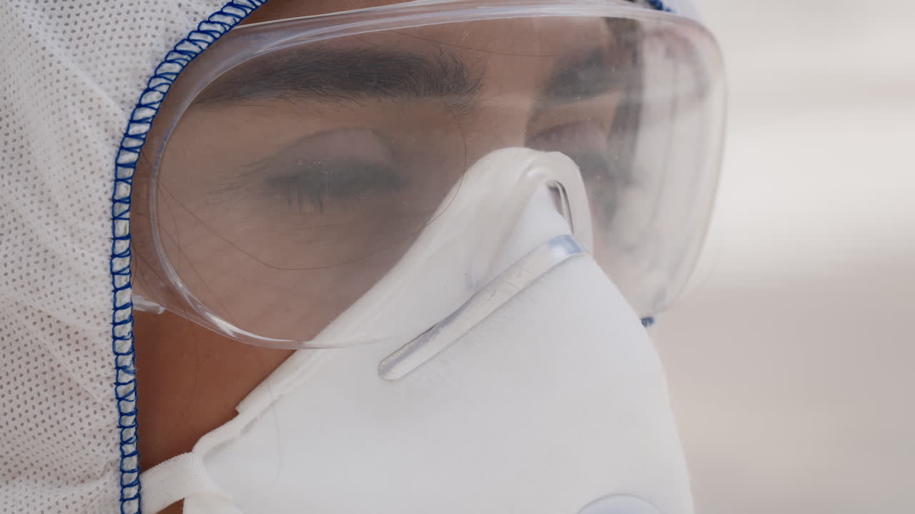 Healthcare Worker Wearing Protective Gear