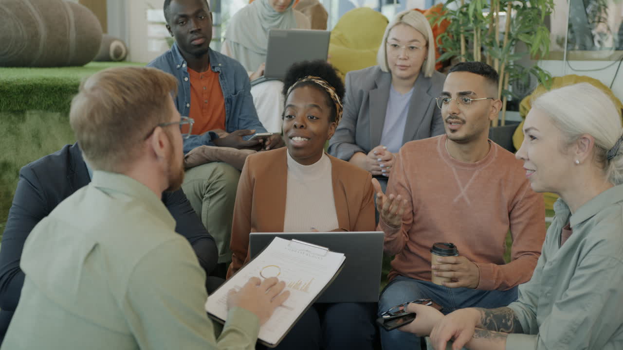 Diverse Group in a Collaborative Meeting