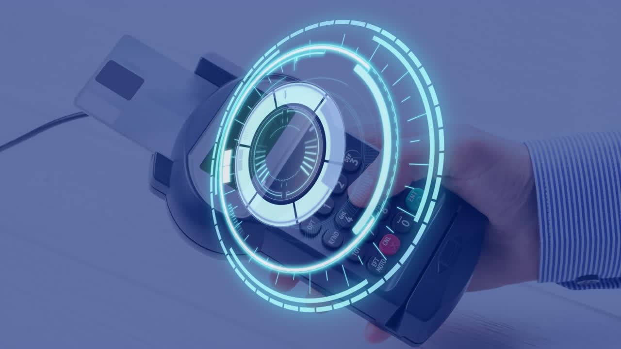 결제 터미널을 통해 스 ⁇  스캔의 애니메이션