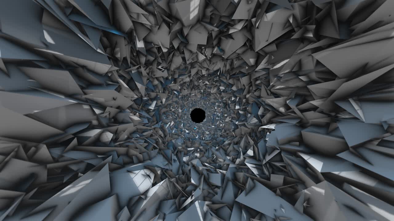 Modern 3d render background animation for title intro poly design