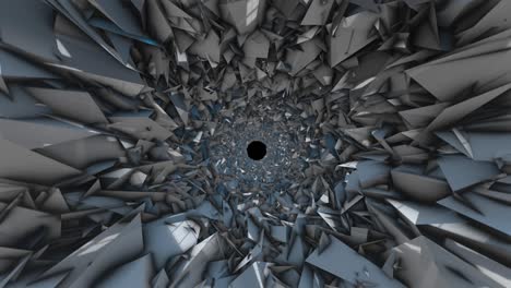 animación de fondo de renderización 3d moderna para el diseño de poli de introducción del título