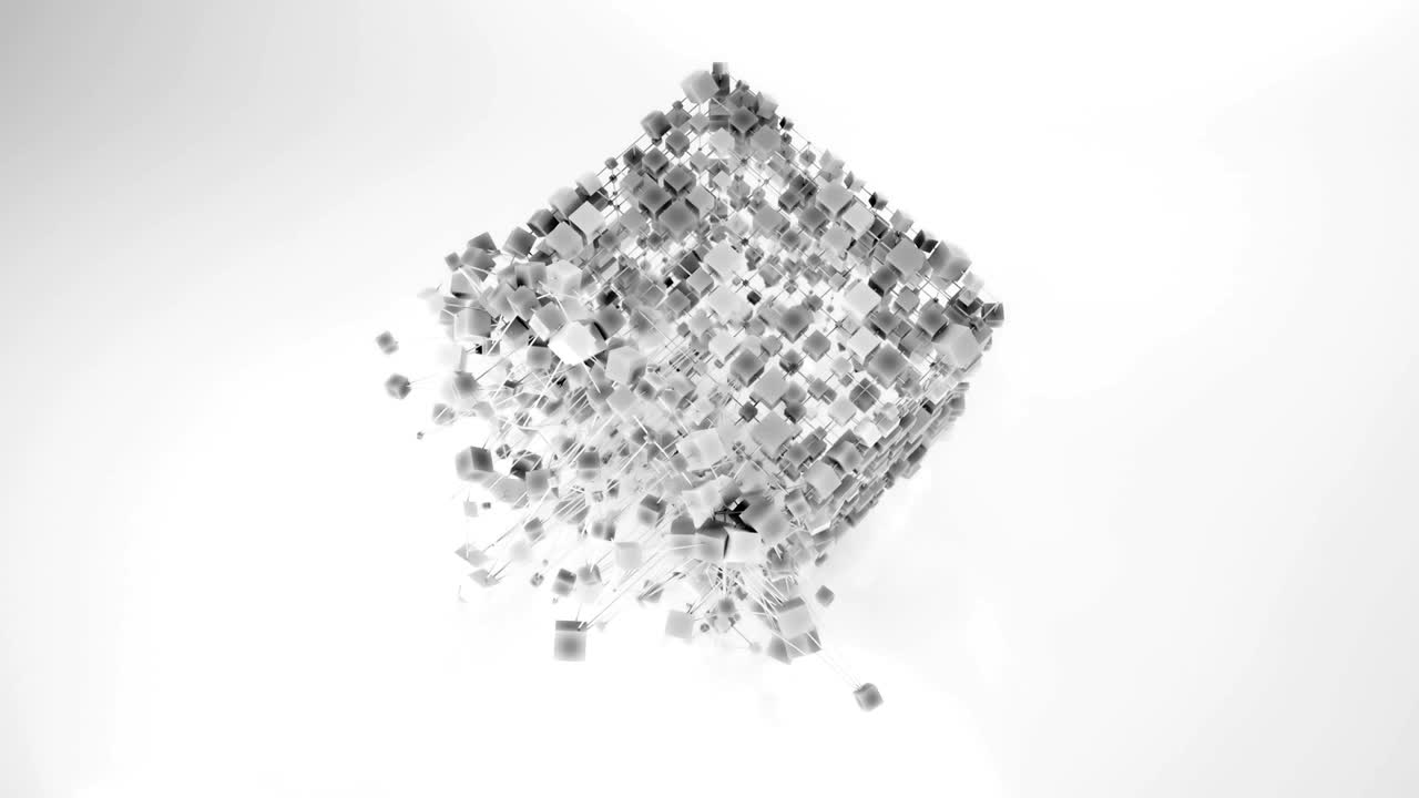 4k 추상 큐빅 네트워크