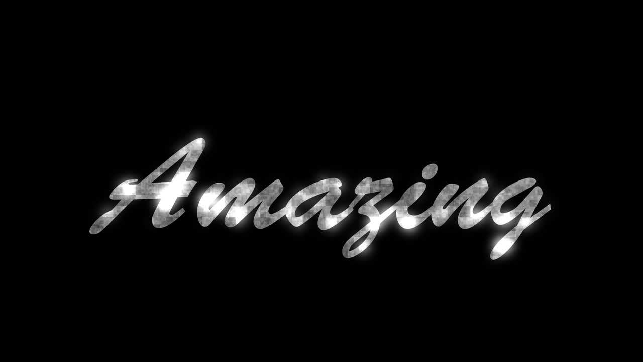 Amazing text animation message motion graphics