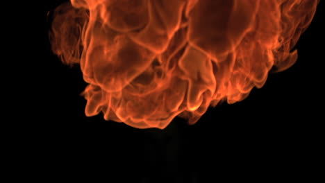 big fire ball moving in slowmotion