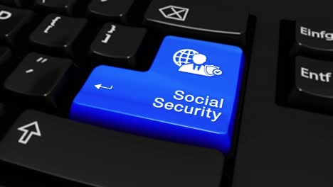 social security button on a keyboard