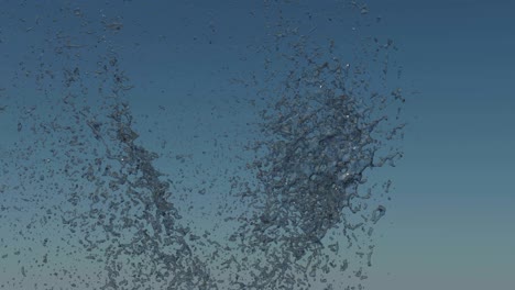 pellet and droplet collision in slow motion