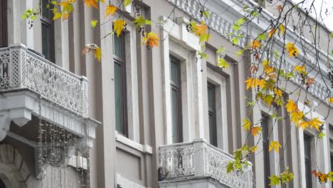 autumnal view of an old building in turkey