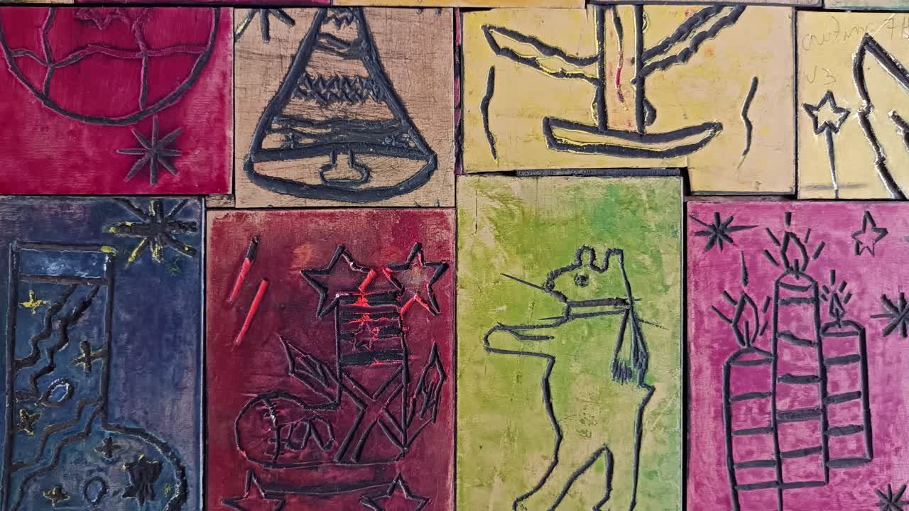 concepto de fondo creativo: navidad festiva y temporada navideña