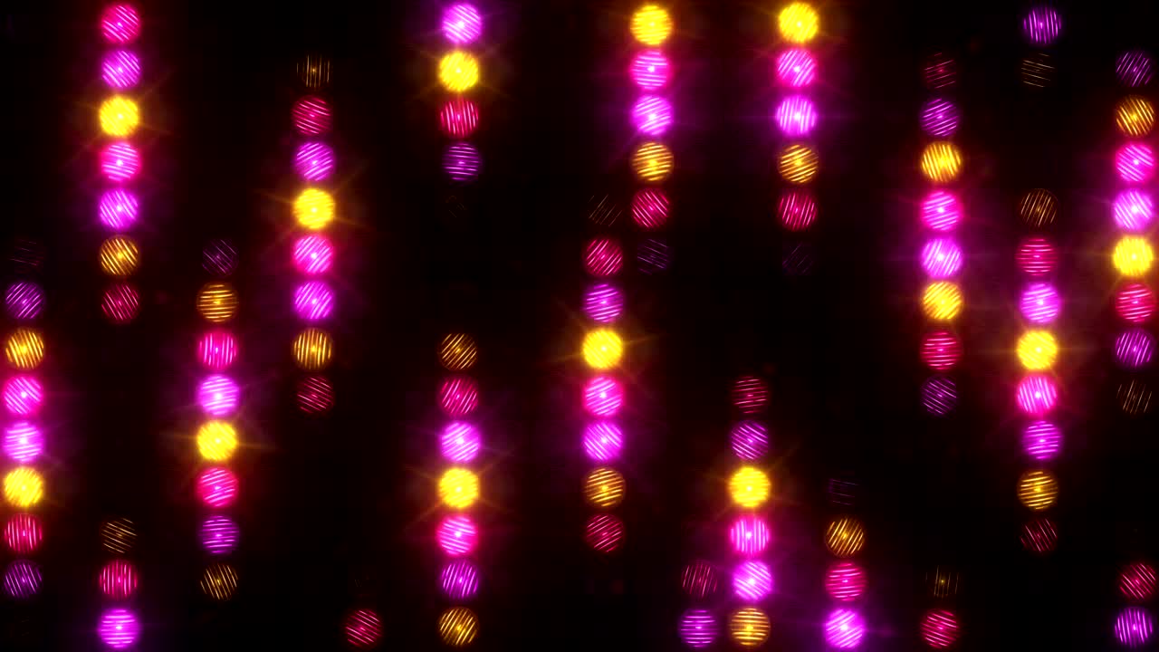Rain of yellow pink lanterns